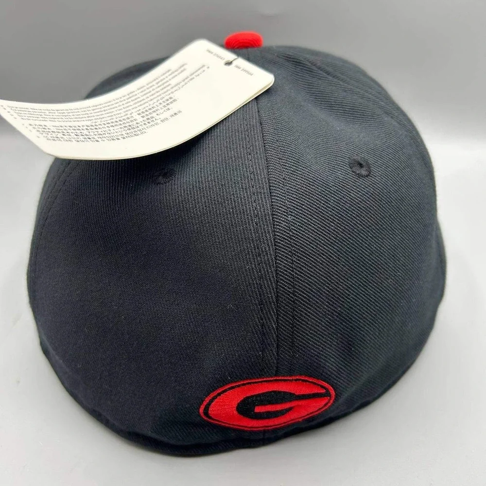 Air Jordan Pro Georgia Bulldogs Dri-Fit Hat Men 7 1/2 Black Jumpman Fitted New